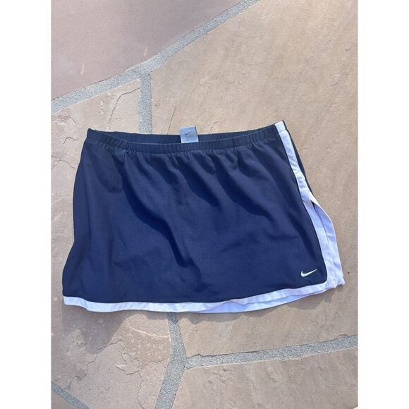 Nike Pants - Vintage Nike Fit Dry Womens Sz M Navy Blue Tennis Skort Skirt W/Shorts AG